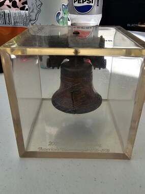 Farmers State Bank Bicentennial Liberty Bell Lucite